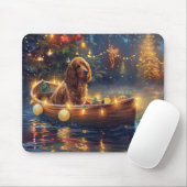 Cocker Spaniel Kerst Feestelijke Reis Muismat (Met muis)