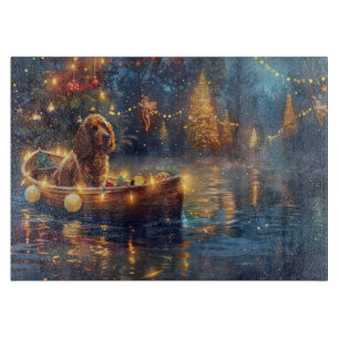 Cocker Spaniel Kerst Feestelijke Reis Snijplank