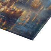 Cocker Spaniel Kerst Feestelijke Reis Snijplank (Hoek)