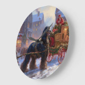 Cocker Spaniel Kerst Feestelijke Tijd Grote Klok (Hoek)