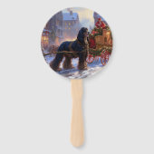 Cocker Spaniel Kerst Feestseizoen Handwaaier (Voorkant)