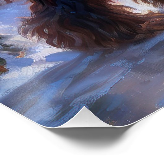 Cocker Spaniel Kerst Feestseizoen Perfect Poster (Hoek)