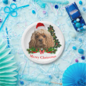 Cocker Spaniel Kerst papieren borden Bordje (Feest)