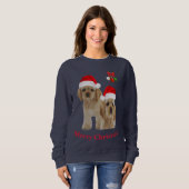Cocker spaniel kerst trui (Voorkant volledig)