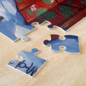 Cocker Spaniel Kerst Vuurtoren Vakantie Legpuzzel (Zijkant)
