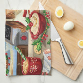 Cocker Spaniel Kerstbakken: Festieve Kerstmis Theedoek (Quarter Fold)
