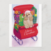 Cocker Spaniel-kerstBriefkaart Feestdagenkaart (Voorkant)