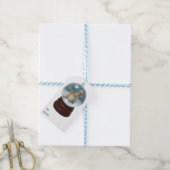 Cocker Spaniel-kerstcadeaus Cadeaulabel (Met Touw)