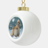 Cocker Spaniel-kerstcadeaus Keramische Bal Ornament (Rechts)