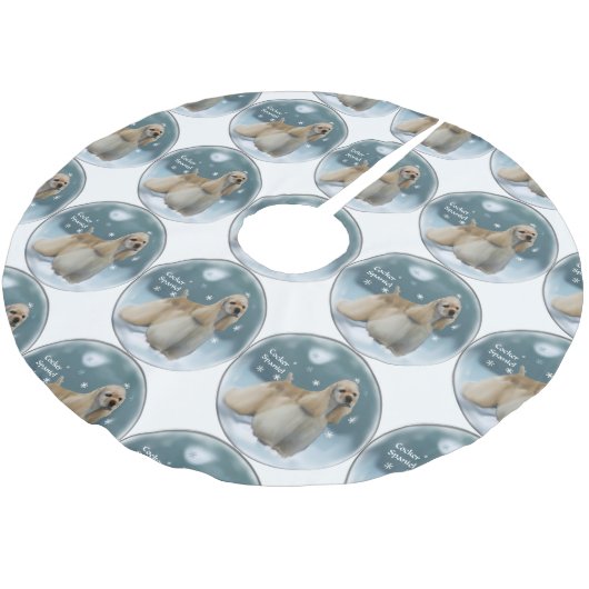 Cocker Spaniel-kerstcadeaus Kerstboom Rok (Gekanteld)