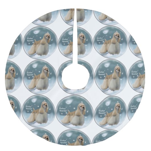 Cocker Spaniel-kerstcadeaus Kerstboom Rok (Voorkant)