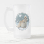 Cocker Spaniel-kerstcadeaus Matglas Bierpul (Links)