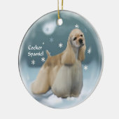 Cocker Spaniel kerstcadeaus Ornament (Links)