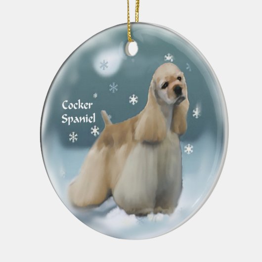 Cocker Spaniel kerstcadeaus Ornament (Links)