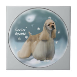 Cocker Spaniel-kerstcadeaus Tegeltje