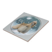 Cocker Spaniel-kerstcadeaus Tegeltje (Zijkant)