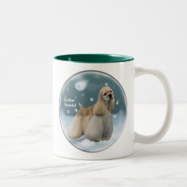 Cocker Spaniel-kerstcadeaus Tweekleurige Koffiemok