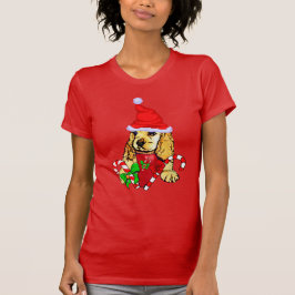 Cocker Spaniel-kerstfeest T-shirt