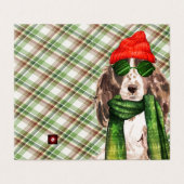 Cocker Spaniel Kerstgroene feestdag Kaart (Buitenkant ongevouwen)