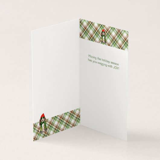 Cocker Spaniel Kerstgroene feestdag Kaart (Binnen)