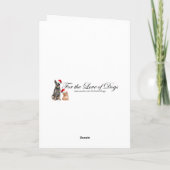 Cocker Spaniel-kerstkaart Feestdagen Kaart (Achterkant)