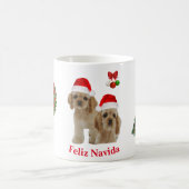 Cocker Spaniel Kerstkoffie mok (Center)