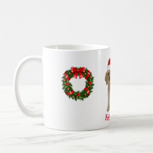 Cocker Spaniel Kerstkoffie mok (Links)