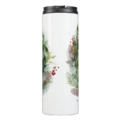 Cocker Spaniel Kerstkrans Feestelijke Pup Thermosbeker (Achterkant)