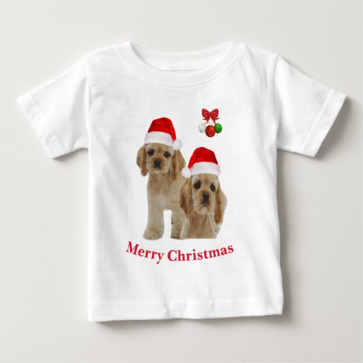 Cocker spaniel Kerstmis (Voorkant)