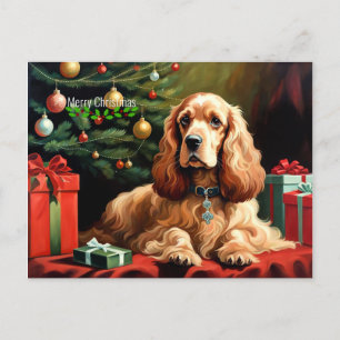 Cocker Spaniel Kerstmis Briefkaart