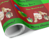 Cocker Spaniel Kerstmis Cadeaupapier (Rol Hoek)