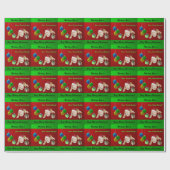 Cocker Spaniel Kerstmis Cadeaupapier (Vlak)