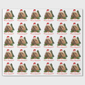 Cocker spaniel Kerstmis Cadeaupapier (Vlak)