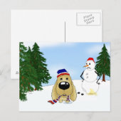 Cocker Spaniel Kerstmis Feestdagenkaart (Voorkant / Achterkant)