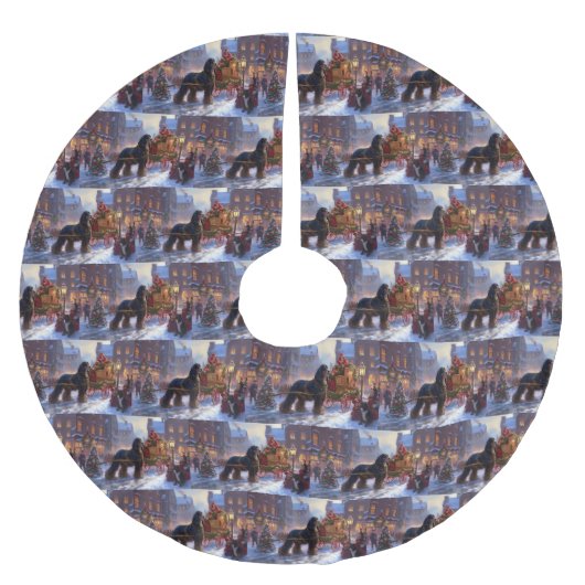 Cocker Spaniel Kerstmis Feestelijk Seizoen Kerstboom Rok (Voorkant)