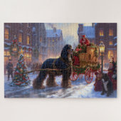 Cocker Spaniel Kerstmis Feestelijk Seizoen Legpuzzel (Horizontaal)