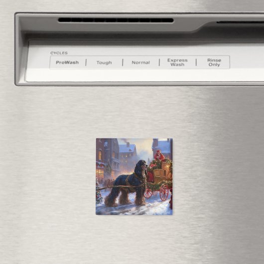 Cocker Spaniel Kerstmis Feestelijk Seizoen Magneet (Insitu (Vaatwasser))