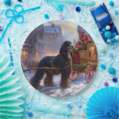 Cocker Spaniel Kerstmis Feestelijk Seizoen Papieren Bordje (Feest)