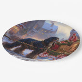 Cocker Spaniel Kerstmis Feestelijk Seizoen Papieren Bordje (Gekanteld)