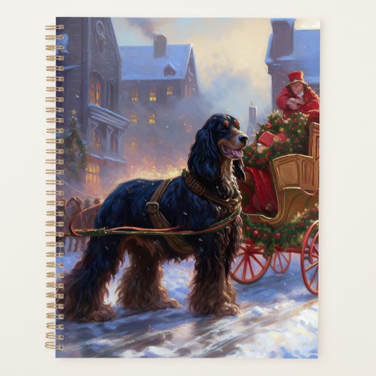 Cocker Spaniel Kerstmis Feestelijk Seizoen Planner (Voorkant)