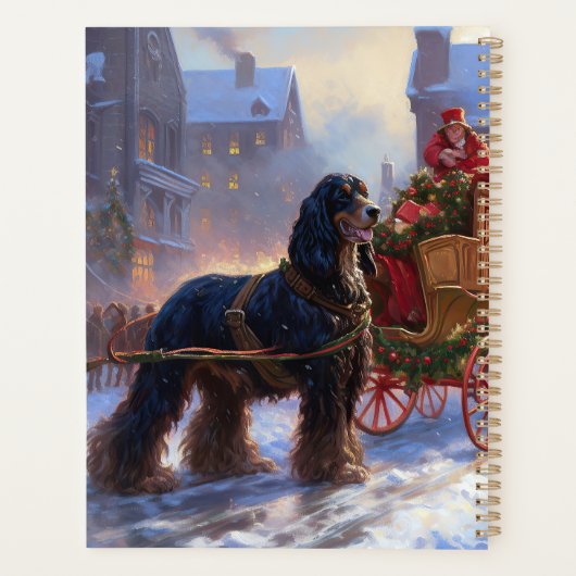 Cocker Spaniel Kerstmis Feestelijk Seizoen Planner (Achterkant)