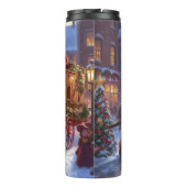 Cocker Spaniel Kerstmis Feestelijk Seizoen Thermosbeker (Achterkant)