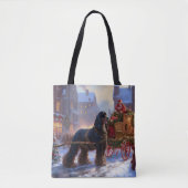 Cocker Spaniel Kerstmis Feestelijk Seizoen Tote Bag (Voorkant)
