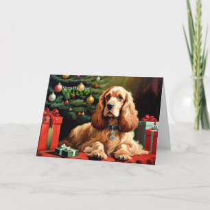 Cocker Spaniel Kerstmis Kaart