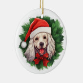 Cocker Spaniel Kerstmis Keramisch Ornament (Rechts)