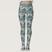 Cocker Spaniel Kerstmis Leggings (Voorkant)