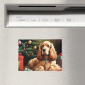 Cocker Spaniel Kerstmis Magneet (Insitu (Vaatwasser))