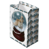 Cocker Spaniel Kerstmis Medium Cadeauzakje (Voorkant Gekanteld)