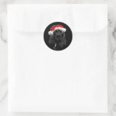 Cocker Spaniel Kerstmis Ronde Sticker (Tas)