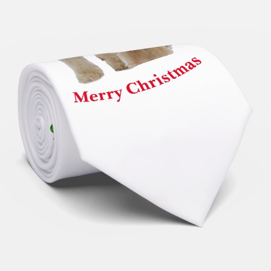 Cocker spaniel Kerstmis Stropdas (Opgerold)